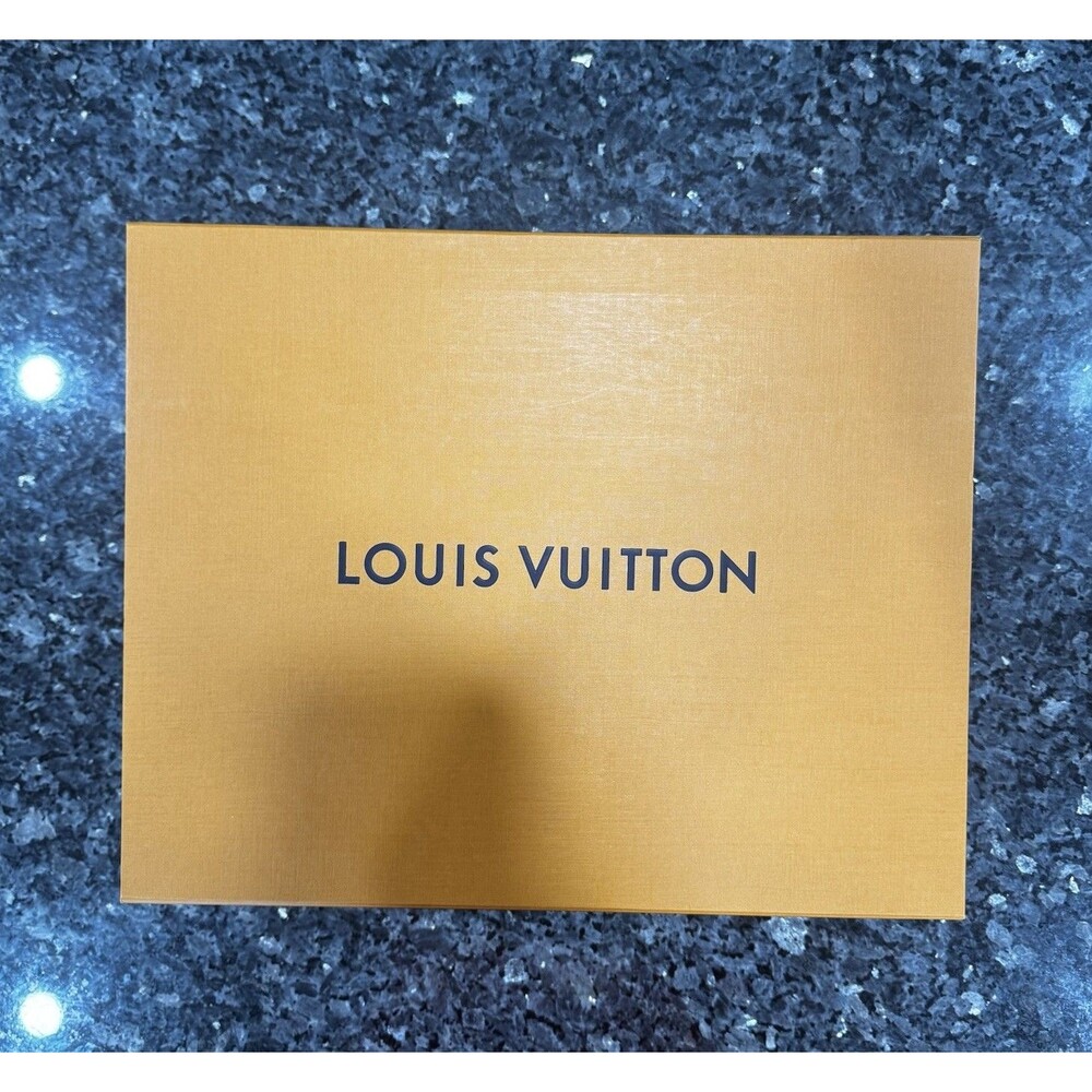 Louis Vuitton Orange Authentic Magnetic Push Flap Empty Box 16x13x7.5